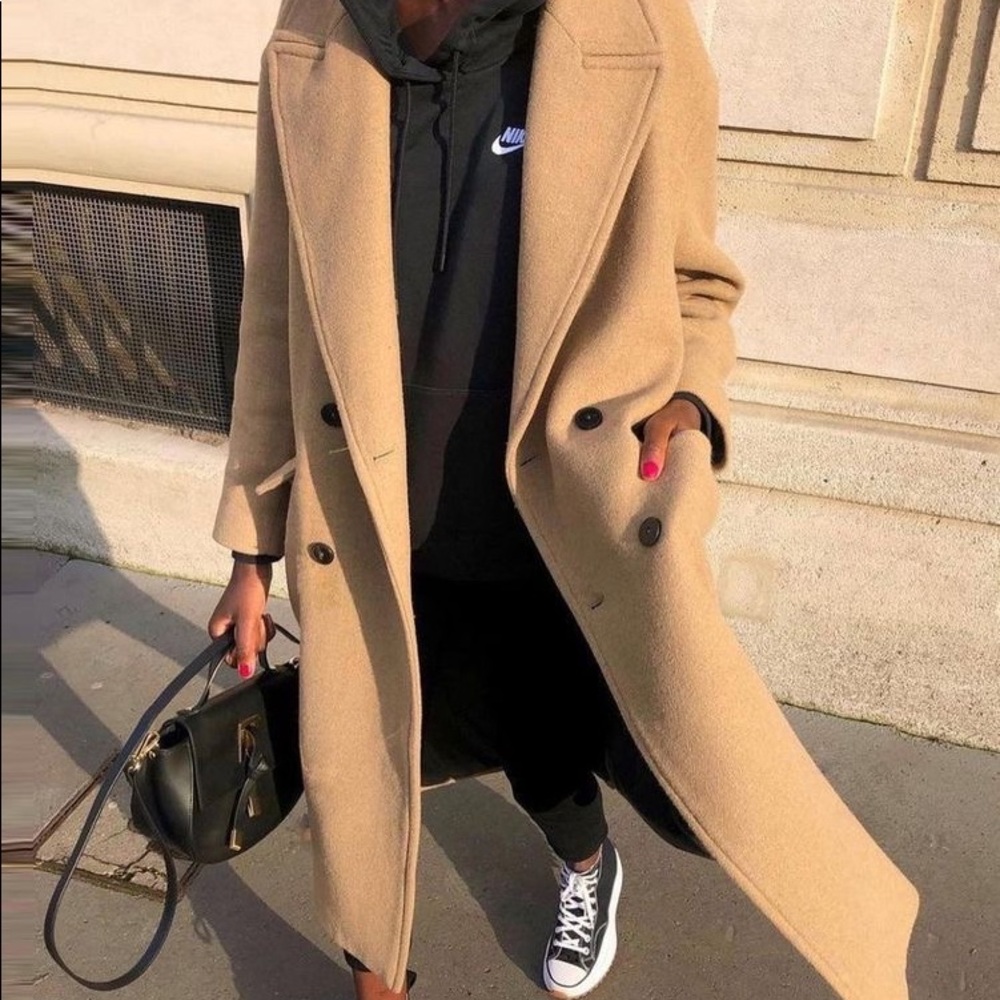 Topshop Oversized Peacoat